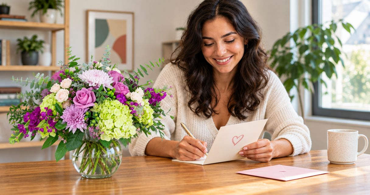 What to write on an anniversary flower delivery card