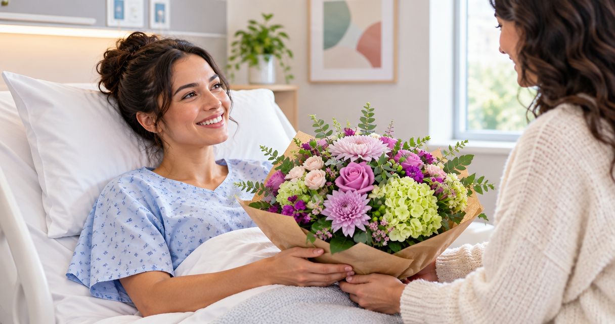 Get well flower delivery to a hospital: what to check