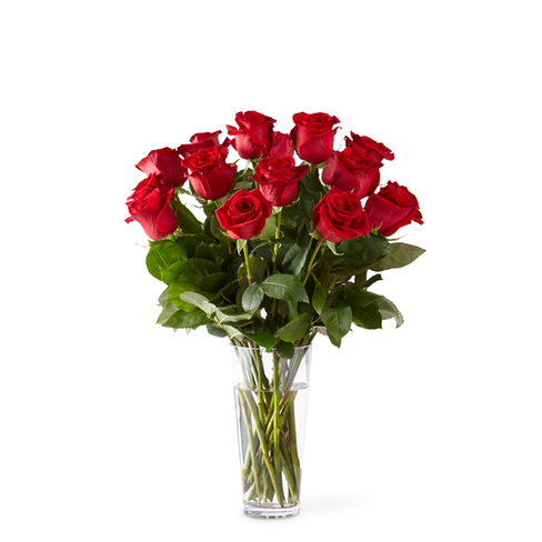Long Stem Red Rose Bouquet - Deluxe