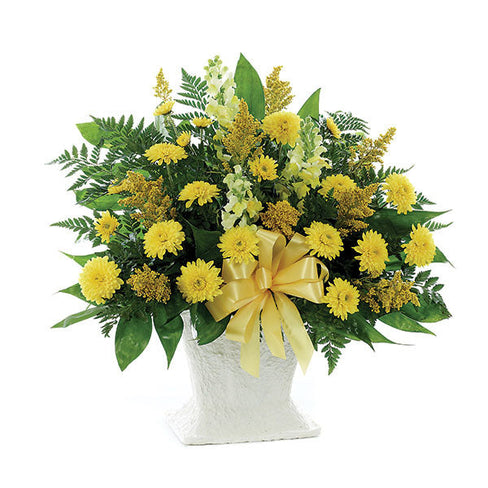 Yellow Mache Basket