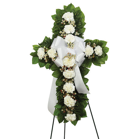 Standing Cross - White