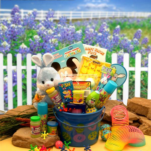 Little Bunny Blue Easter Fun Pail