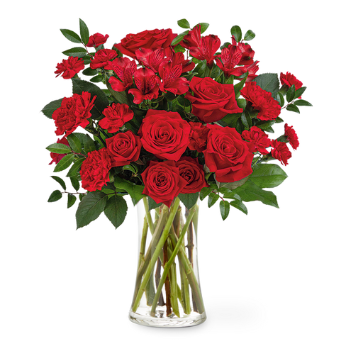 Brilliant Ruby Bouquet - Deluxe