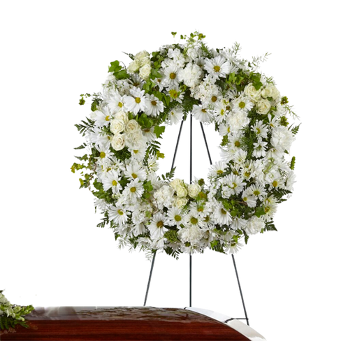 The FTD Faithful Wishes Wreath