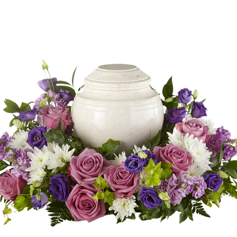 The FTD Blooming Sympathy Cremation Adornment