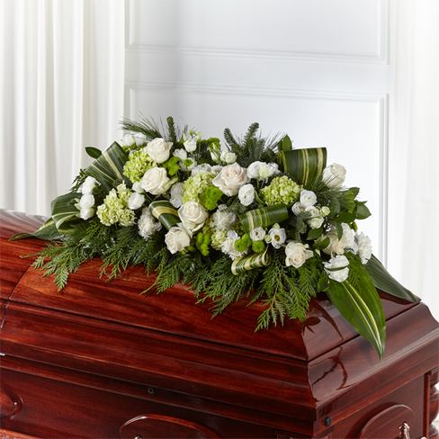 The FTD Hopeful Gesture Casket Spray