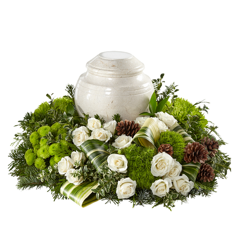 The FTD Precious Evergreen Cremation Adornment