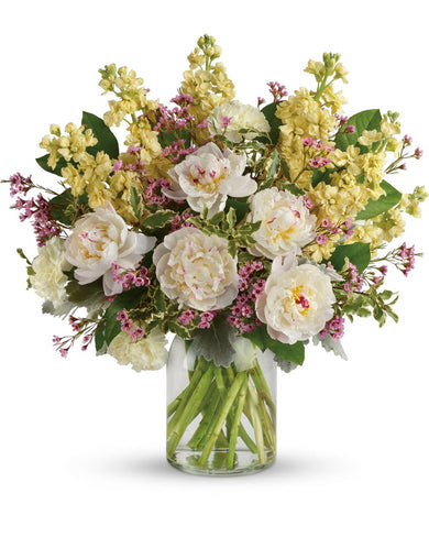 Serene Spring Peony Bouquet, premium